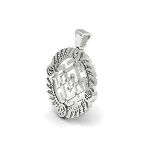 Amulet Belobog or Svarozhich N01318 3D print model_1