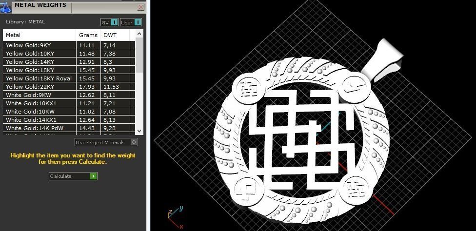 Amulet Belobog or Svarozhich N01318 3D print model_7