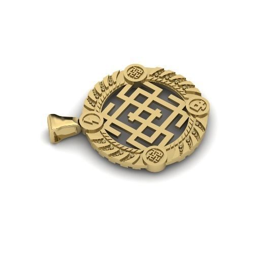 Amulet Belobog or Svarozhich N01318 3D print model_2