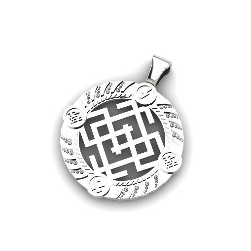 Amulet Belobog or Svarozhich N01318 3D print model_3