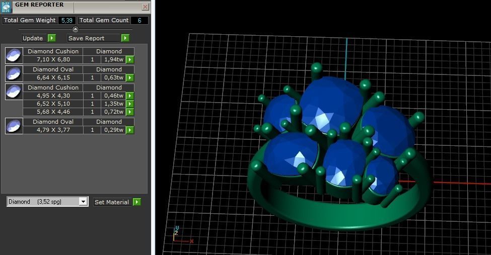 Ring N011621 3D print model_10