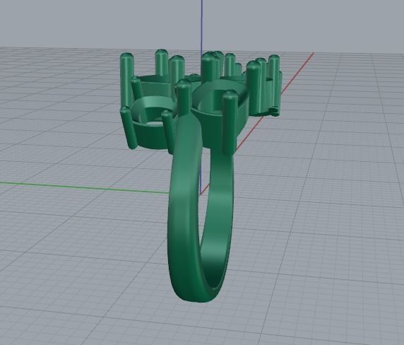 Ring N011621 3D print model_5