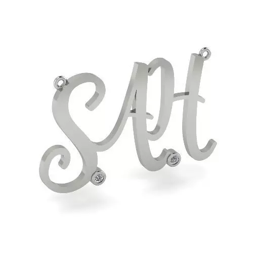 Pendant with the inscription SAH N011620 3D print model