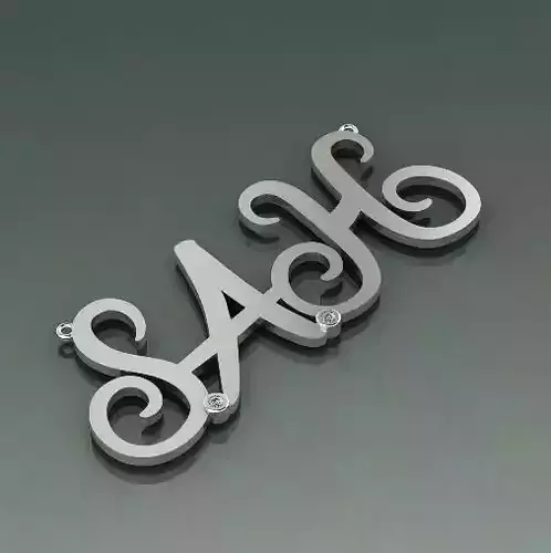 Pendant with the inscription SAH N011619