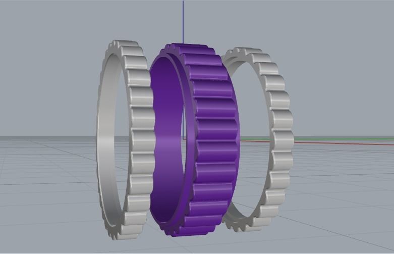 Ring N011611 3D print model_4
