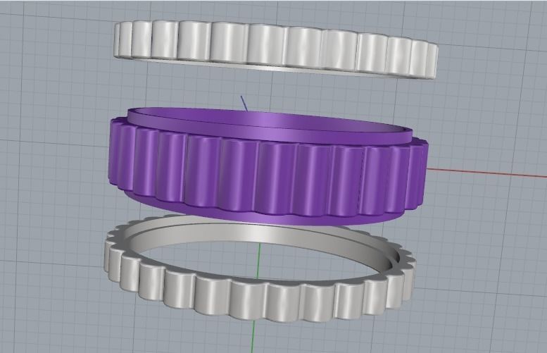 Ring N011611 3D print model_5