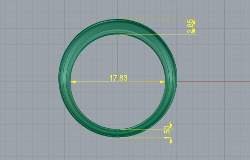 Soliter ring N011600 3D print model_6
