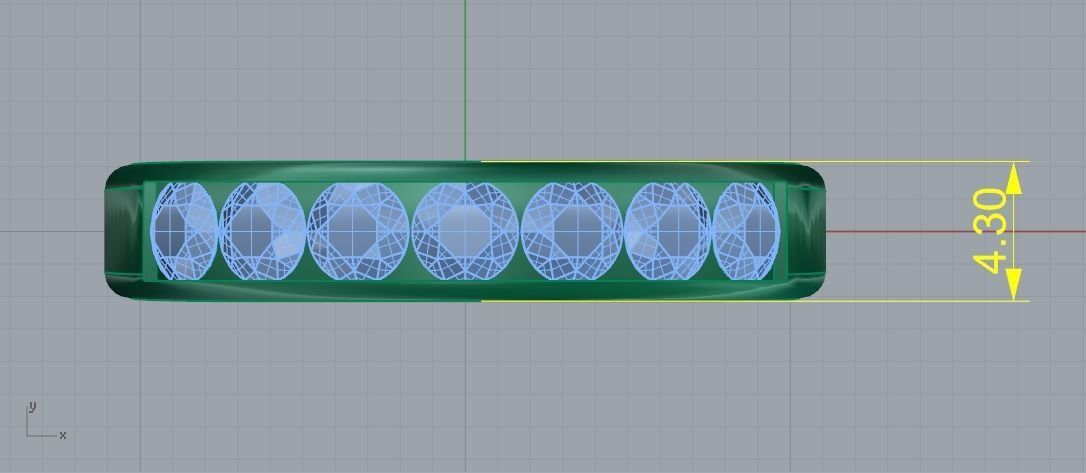 Soliter ring N011600 3D print model_7