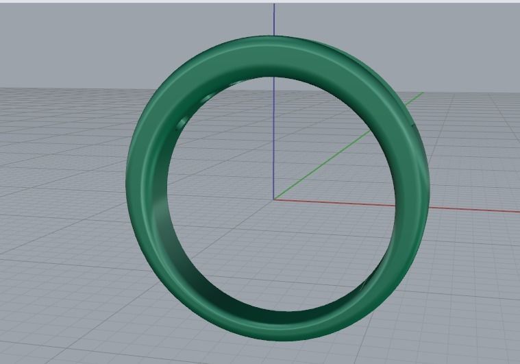 Soliter ring N011600 3D print model_3