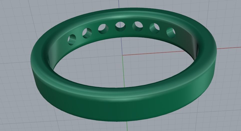 Soliter ring N011600 3D print model_4