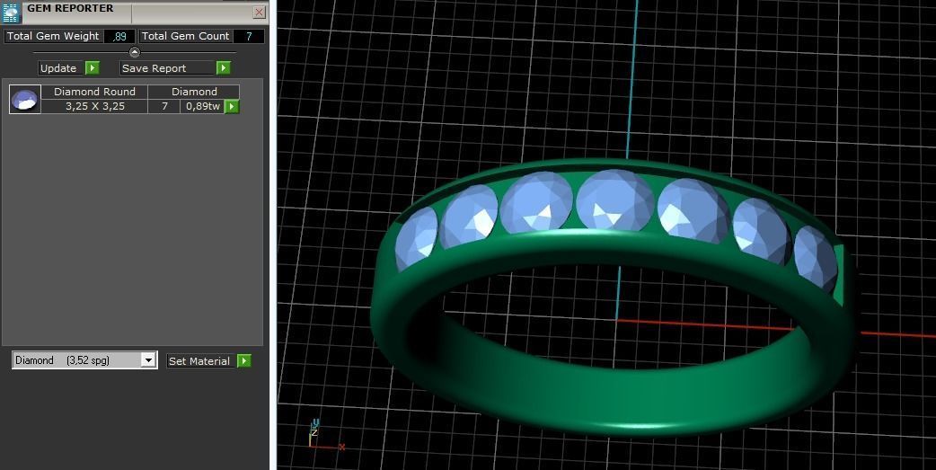 Soliter ring N011600 3D print model_10