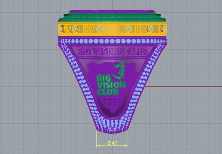 Ring with bitcoin sign N011598 3D print model_10