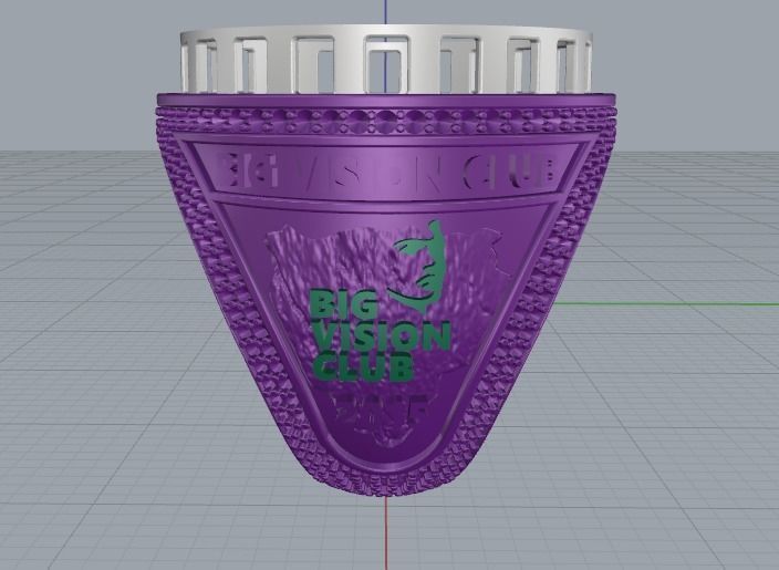 Ring with bitcoin sign N011598 3D print model_5