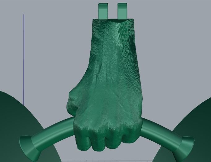 Pendant Dumbbell N011595 3D print model_3