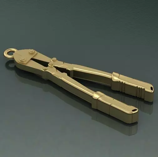 Pendant in the shape of a wire cutter N011577 3D print model_0