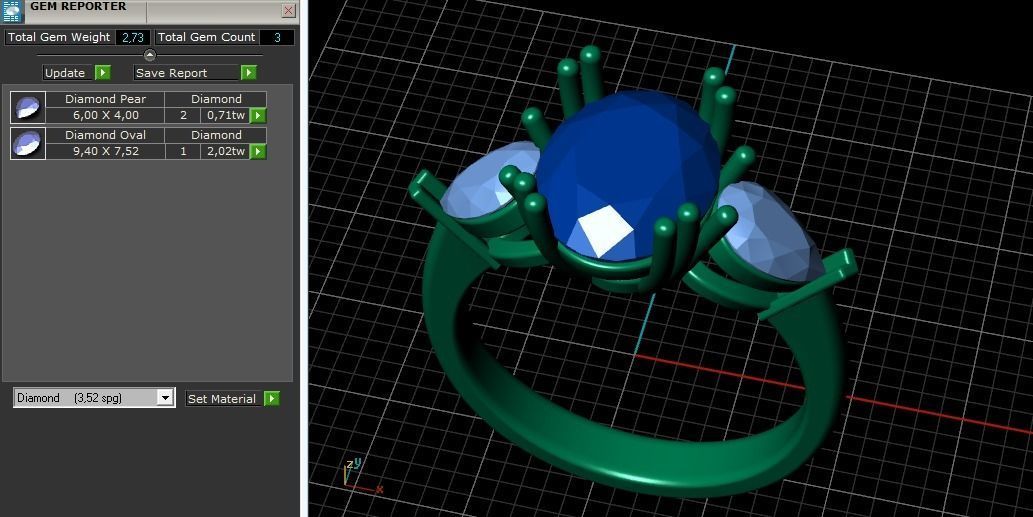 Ring N011560 3D print model_9