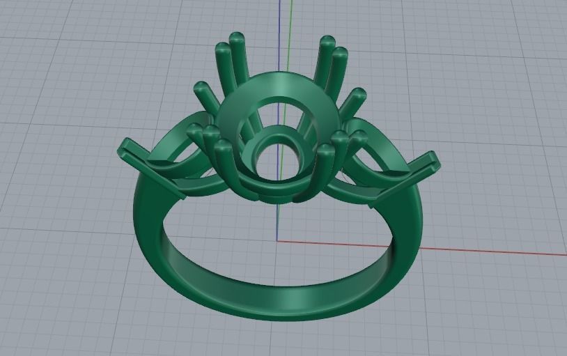 Ring N011560 3D print model_2