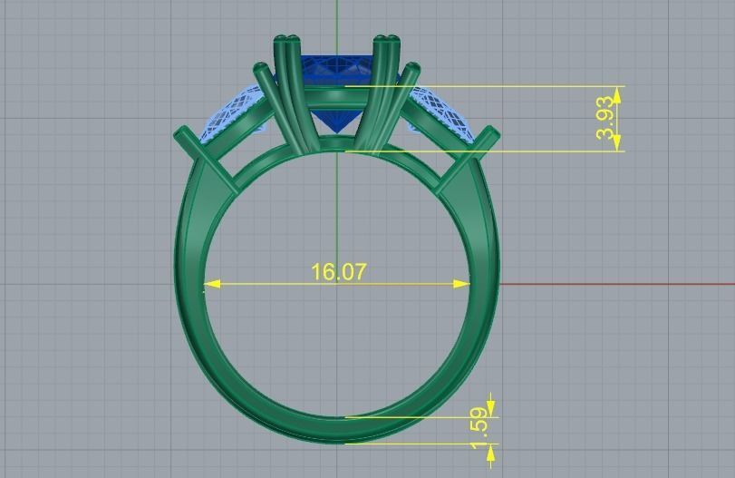 Ring N011560 3D print model_6