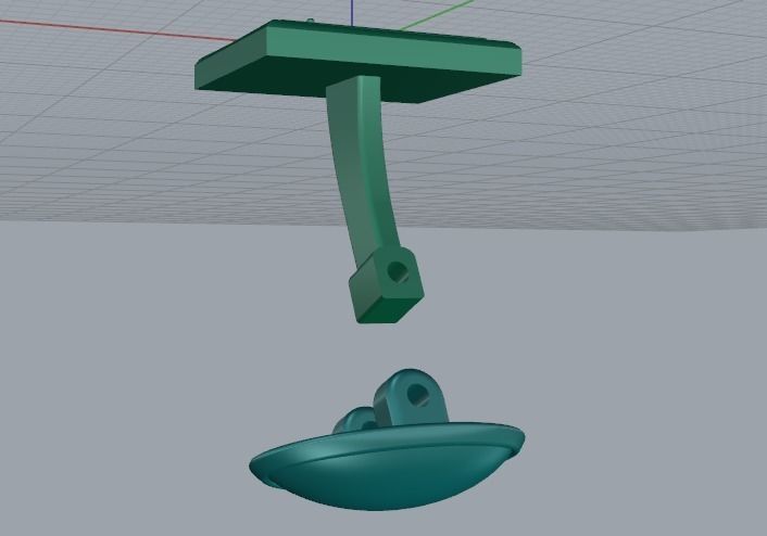 Shirt cufflink N011549 3D print model_2