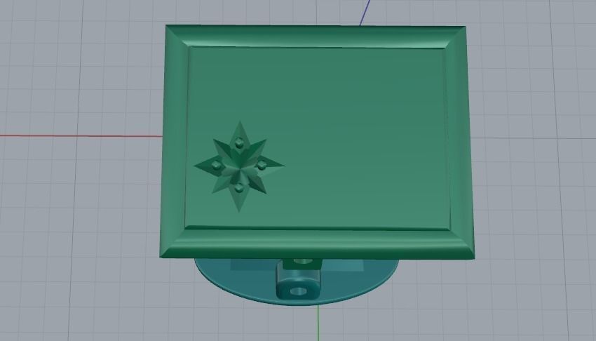 Shirt cufflink N011549 3D print model_3