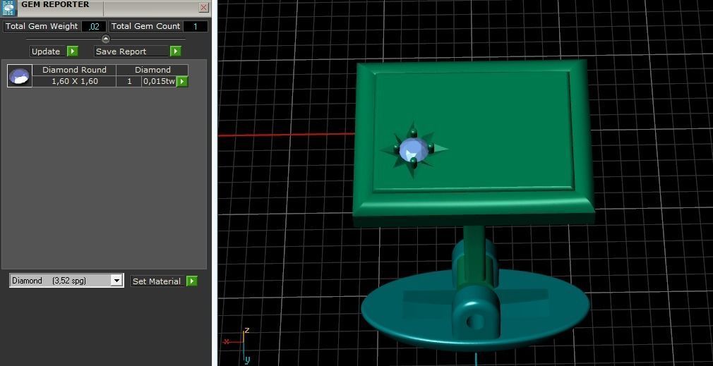 Shirt cufflink N011549 3D print model_8