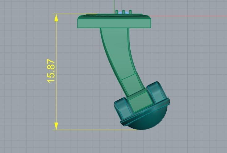 Shirt cufflink N011549 3D print model_5