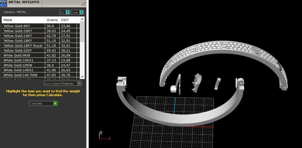 Bracelet N011541 3D print model_9