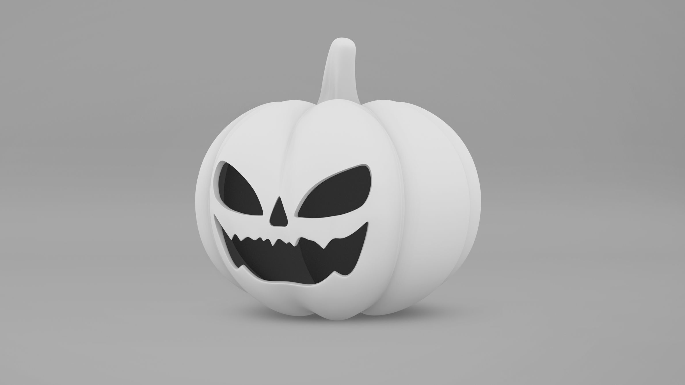 Pumpkin With Witch Hat Low-poly 3D model_9