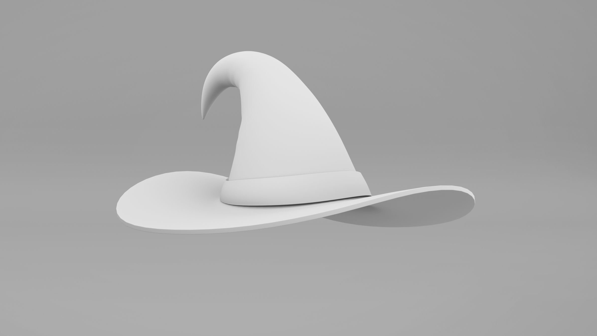 Pumpkin With Witch Hat Low-poly 3D model_31