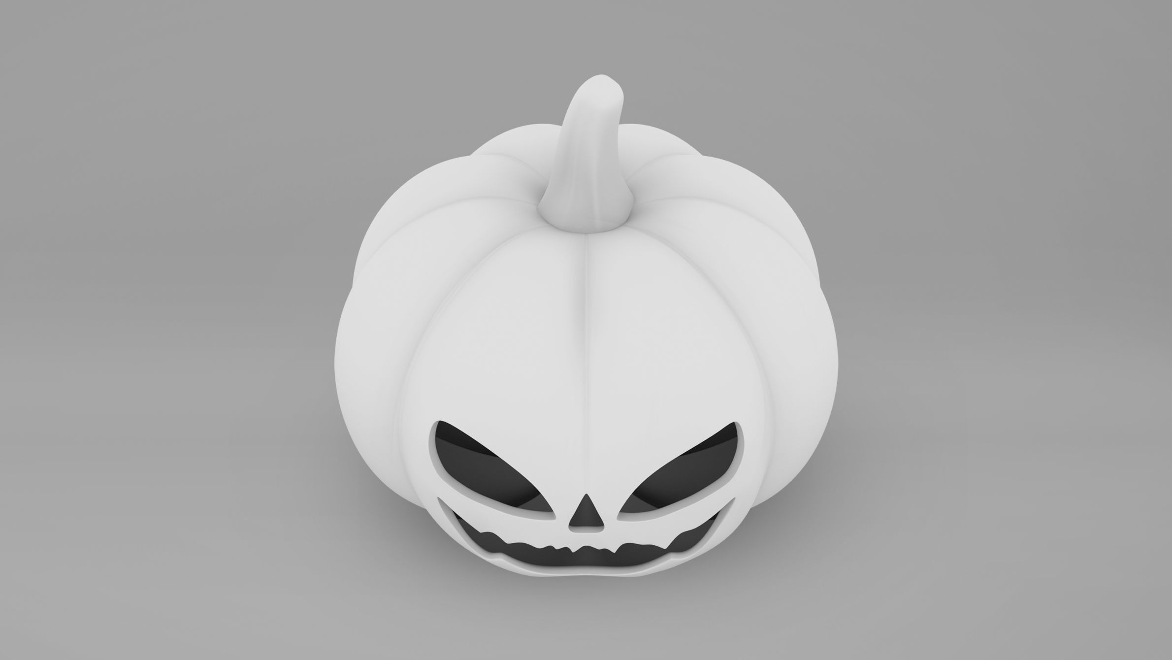 Pumpkin With Witch Hat Low-poly 3D model_17