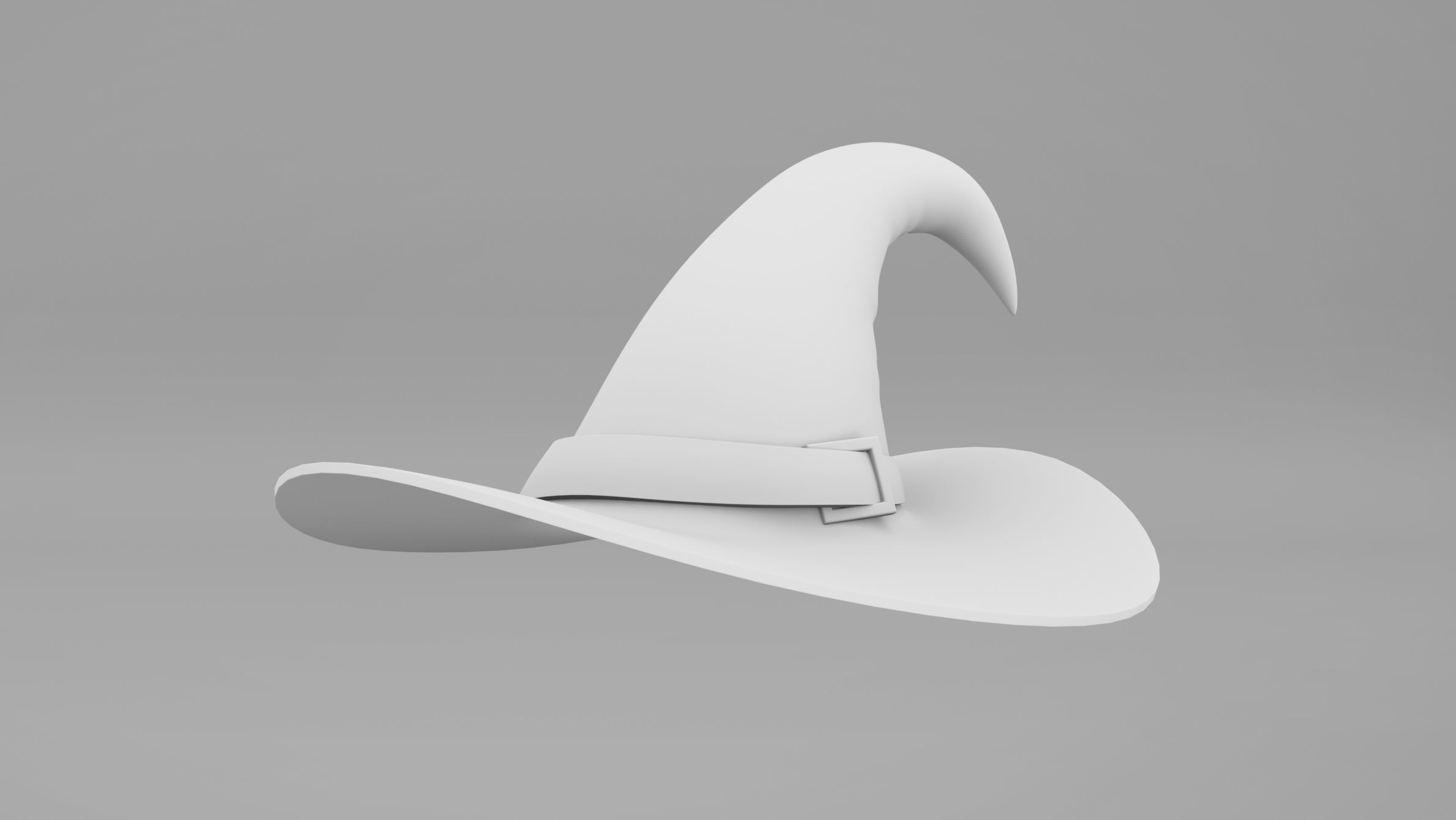 Pumpkin With Witch Hat Low-poly 3D model_33