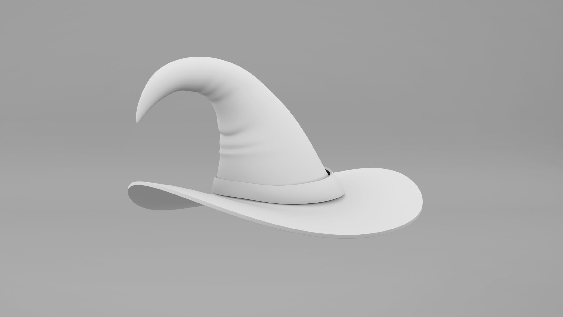 Pumpkin With Witch Hat Low-poly 3D model_29