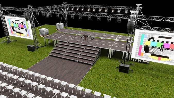 Event Stage Design 3D model