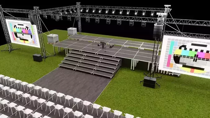 Event Stage Design 3D model
