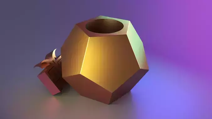 low poly vase 01