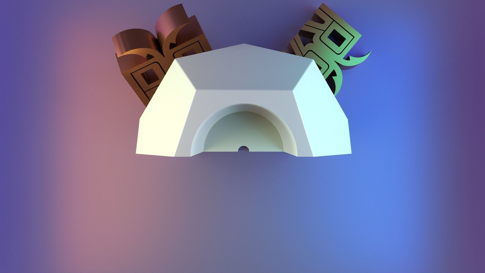 low poly vase 01 3D print model_5