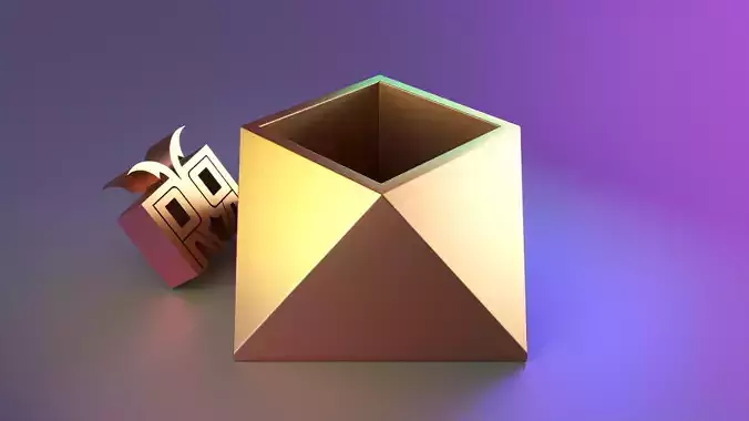 low poly vase 02