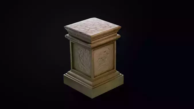Greek pedestal 3d model
