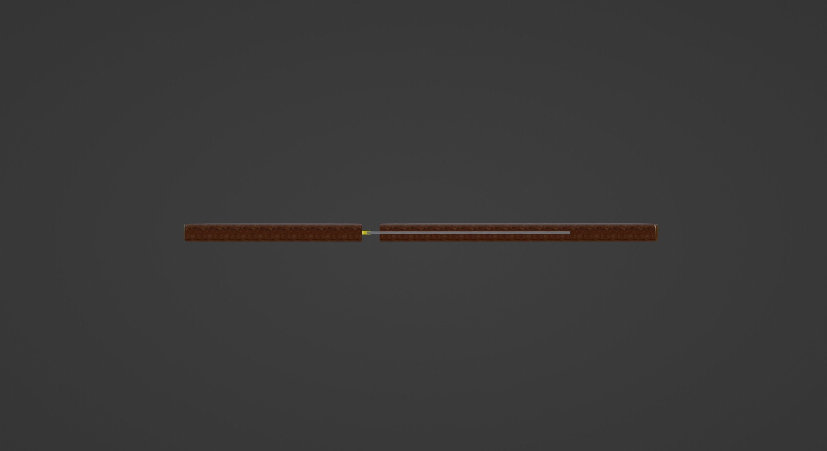 Ninja short sword 3D model_1