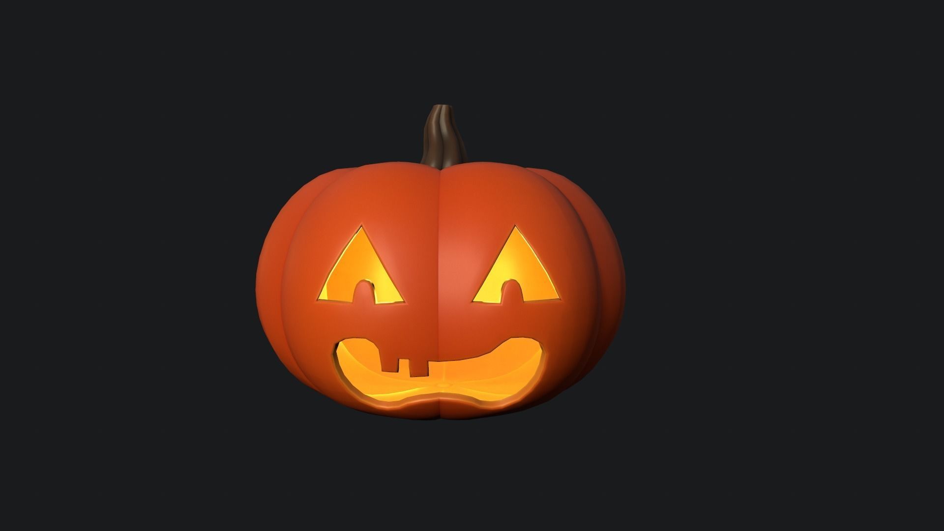 Halloween Pumpkin 2 3D model_4