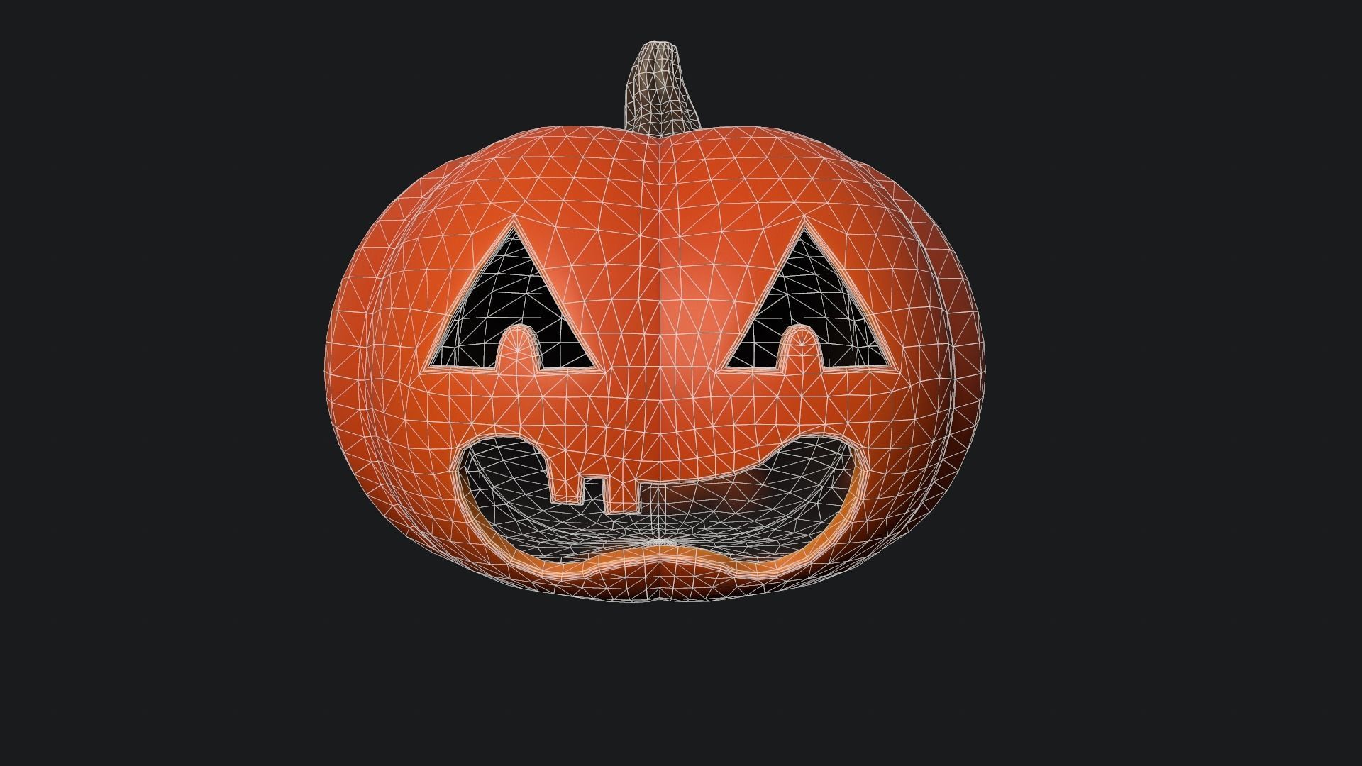 Halloween Pumpkin 2 3D model_7