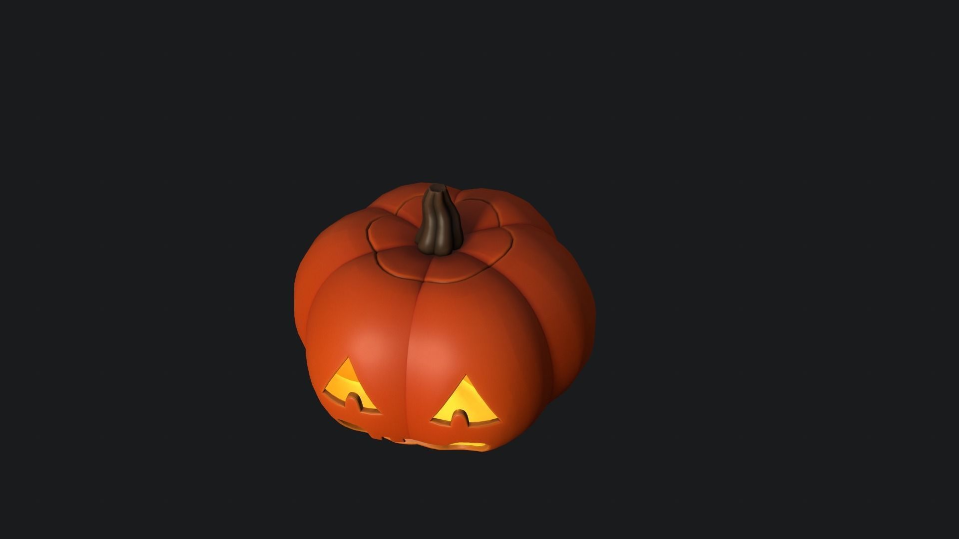 Halloween Pumpkin 2 3D model_5