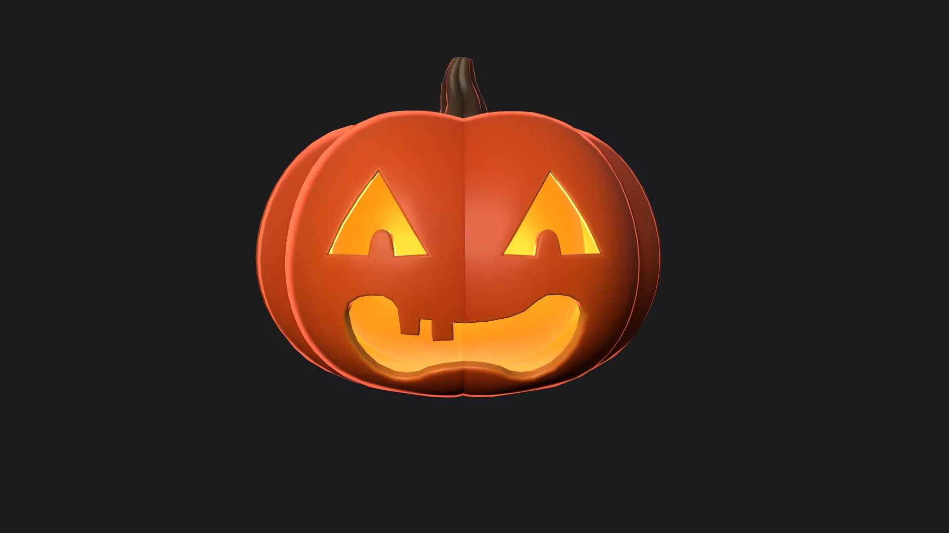 Halloween Pumpkin 2 3D model_0