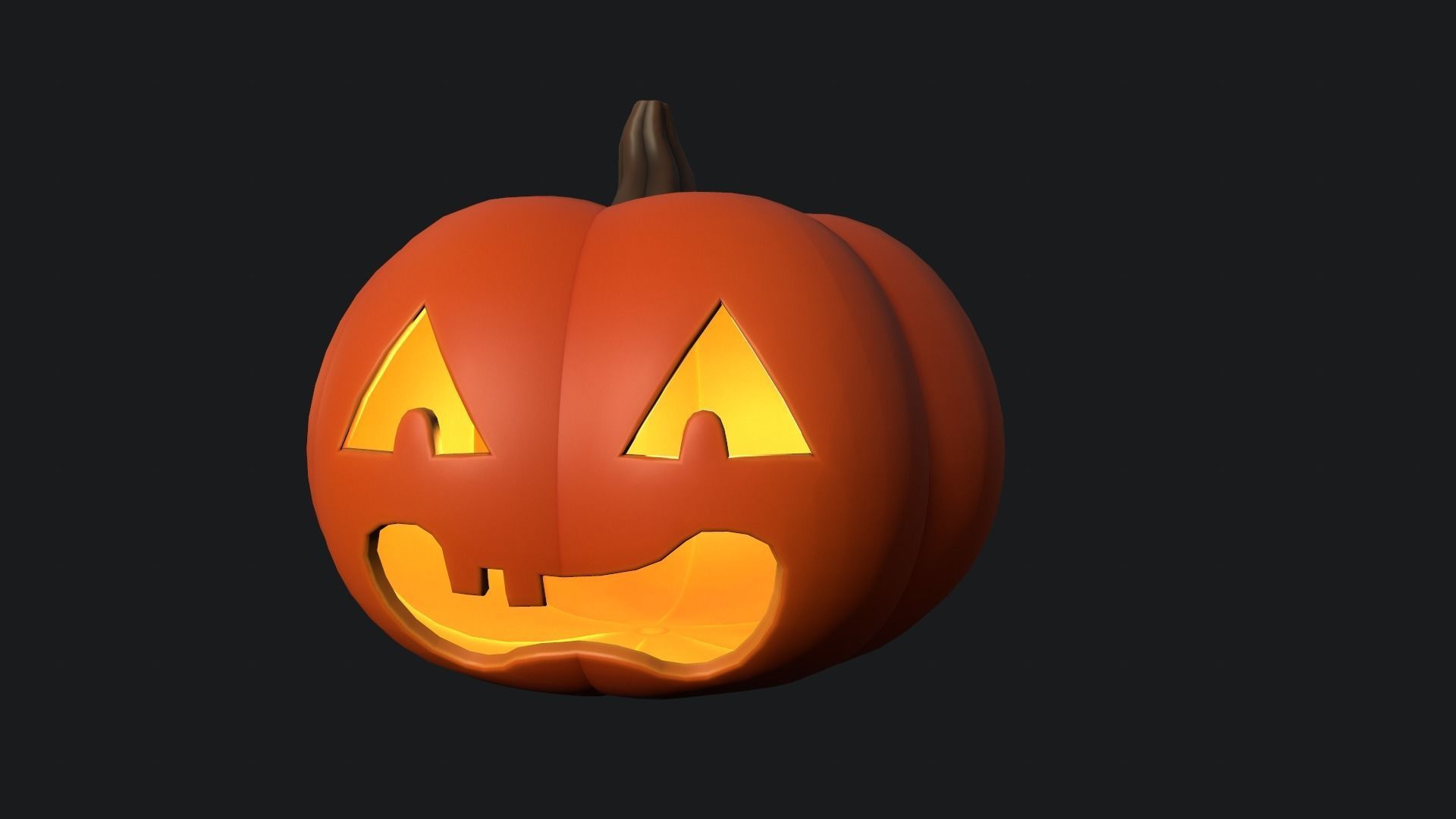 Halloween Pumpkin 2 3D model_3