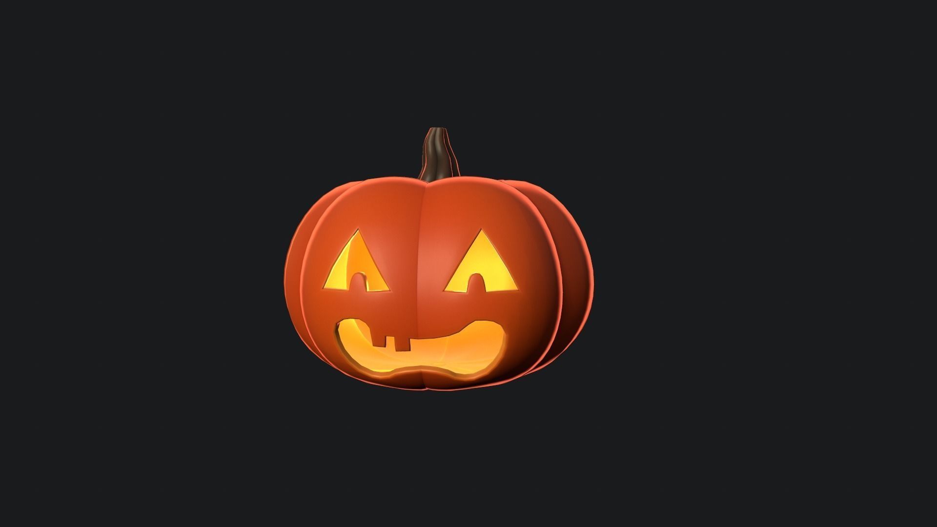 Halloween Pumpkin 2 3D model_1