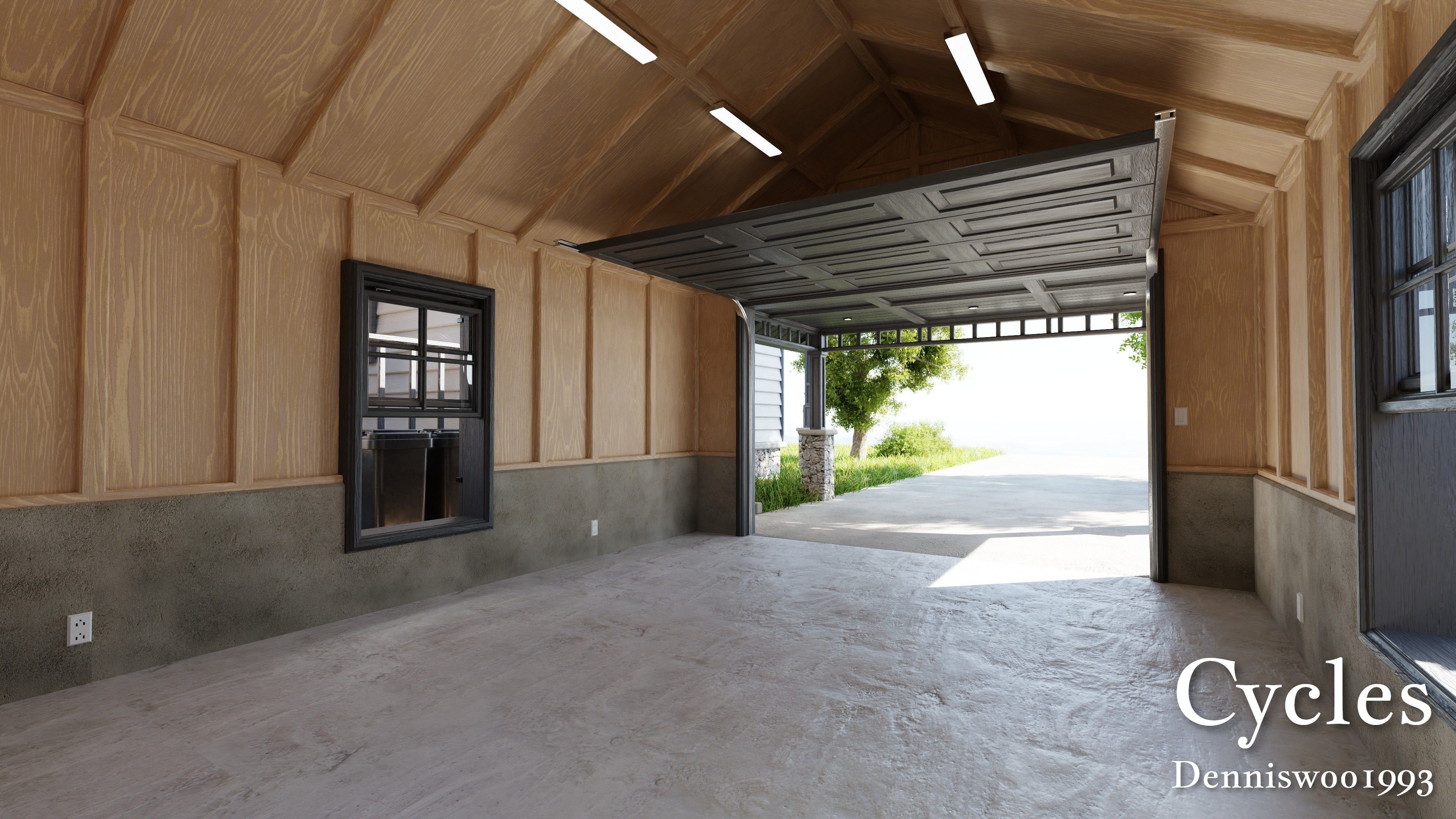 Modular Classic Style American House 18 Low-poly 3D model_22