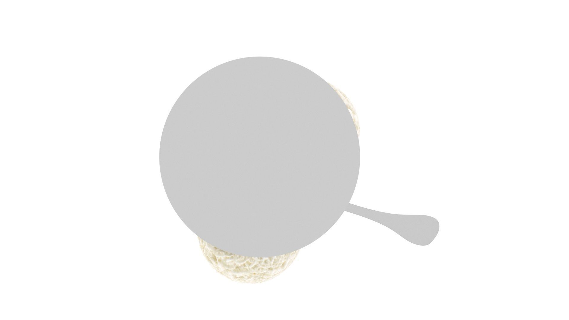 Ice Creams In Ice Cream Bowl 3D model_18