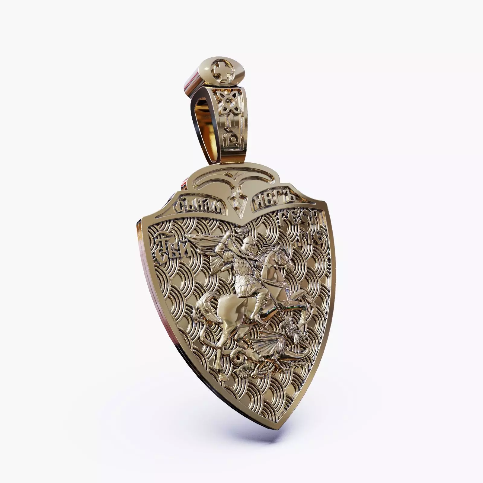 icon st George st Michael and st Gabriel ic 17 3D print model_0