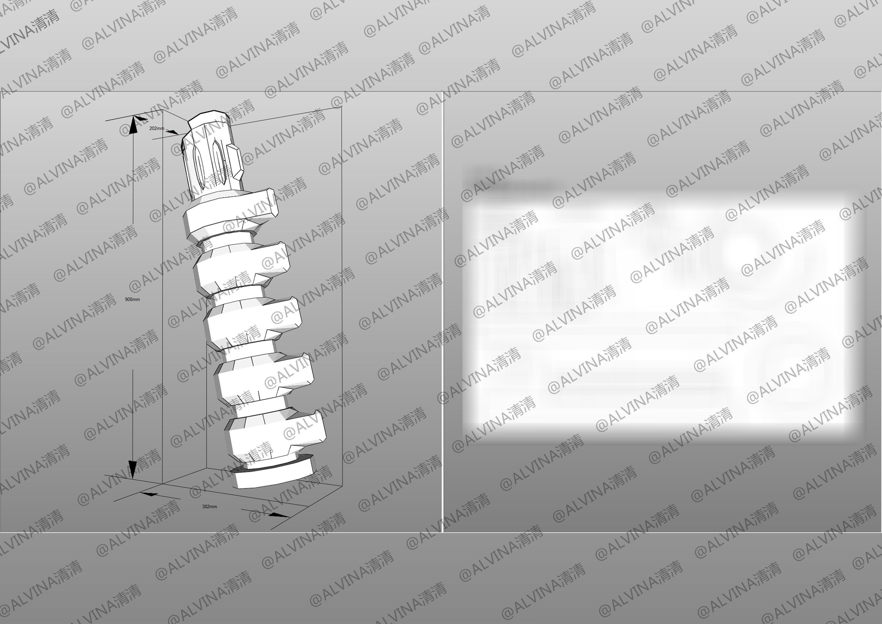 Genshin Impact Ruin Guard Armor - DIY Cosplay Pepakura Foam Low-poly 3D model_14
