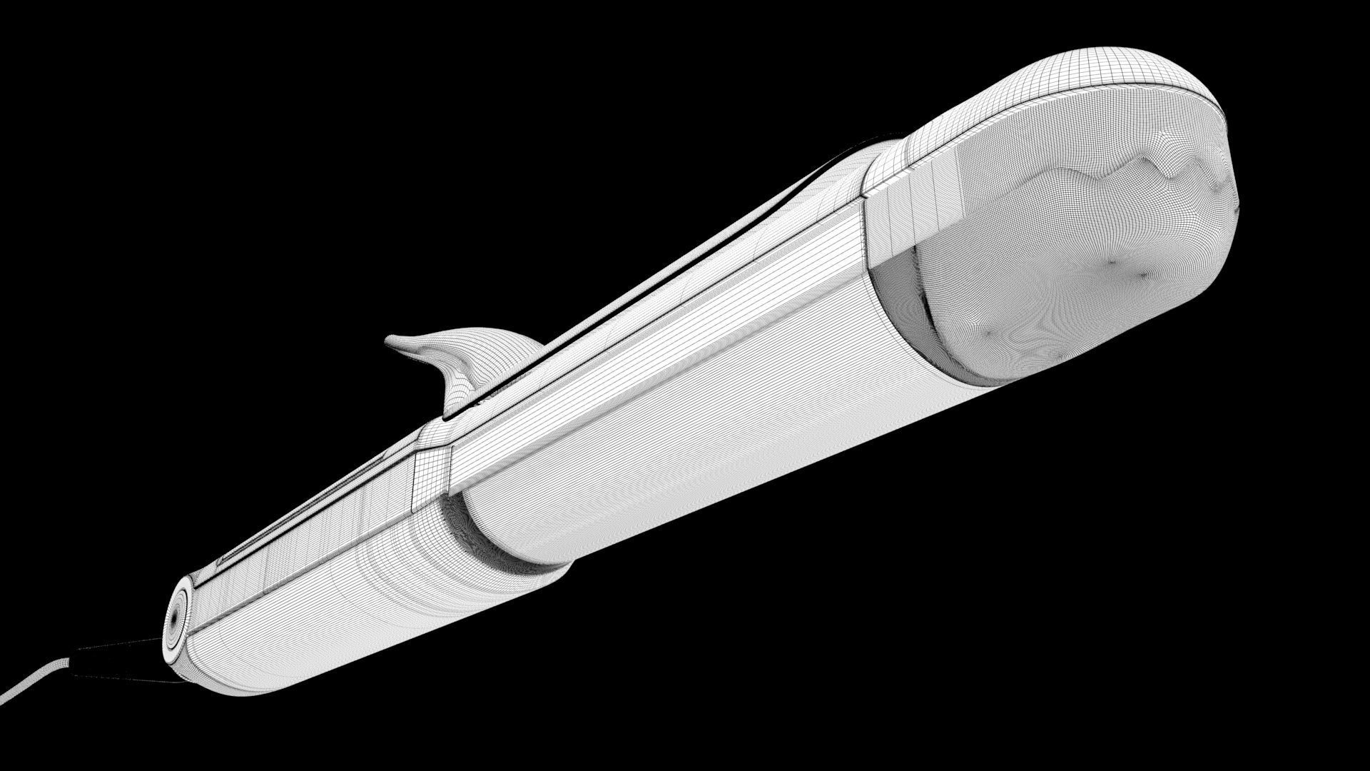 Hair Straightener 3D model_10